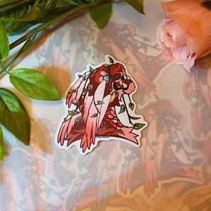Tiger Overgrowth 3&quot; Clear Vinyl Sticker | Tiger Sticker Sticker | Water Bottle Sticker | Tiger Sticker | Cute Stickers