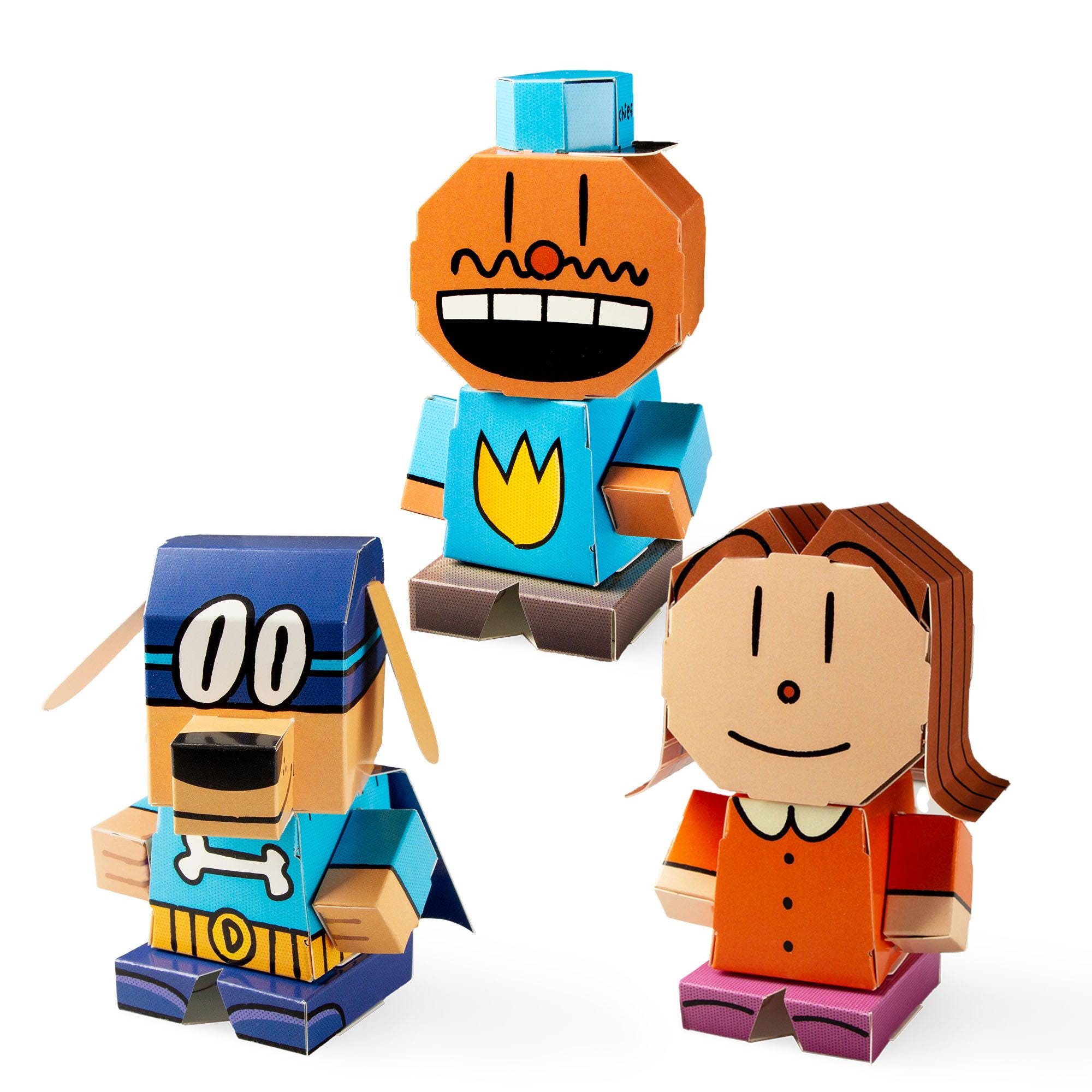 Dog Man Buildable Paperboard Activity Set - Chief, Sarah Hatoff