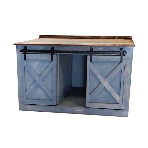 Barn door on sale console cabinet
