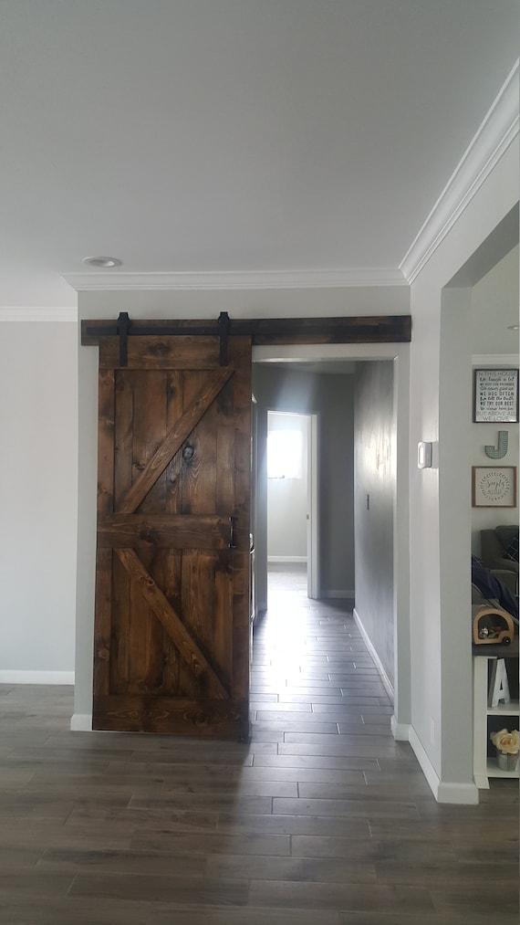 Sliding Barn Door Custom Made Sliding Barn Door Farmhouse Style Rustic Sliding Barn Door Framed Arrow Door Only Hardware Optional