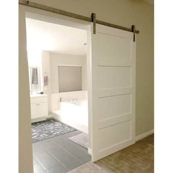 Custom 4 Panel Sliding Barn Door Modern Farmhouse Custom 4 Panel Sliding Barn Door Modern, Modern Sliding Barn Doors Interior