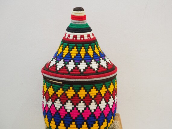 big berber storage basket Moroccan baskets African Home Decor natural grass storage basket, Crafsmanship boho deco