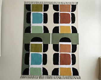Moroccan handmade rug, colorful rug, Moroccan rug, multi-color rug, custom size rug, living room rug, Large area rug Moroccan style rug.
