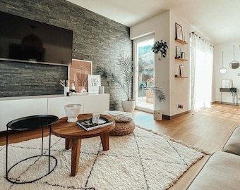 Moroccan handmade rug, shaggy rug, Morrocan rug, Berber carpet, custom size rug, living room rug, shag rug Large area rug Moroccan style rug