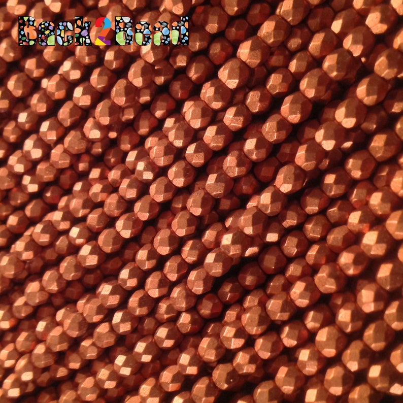 3MM Matt Gold Fire Polish 100 pieces