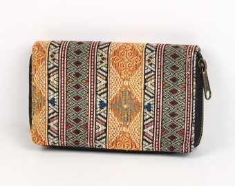 purse wallet boho, purse made of cotton