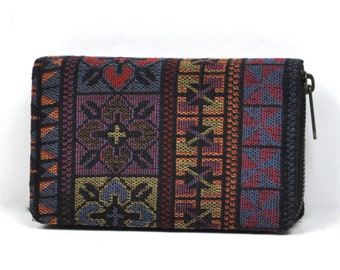 purse wallet boho, purse made of cotton