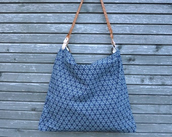 Boho Tote bag, Shopping bag , Bag with geometric  pattern, boho crossbody bag