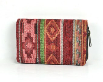 purse wallet boho, purse made of cotton