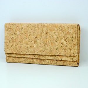Monedero billetera billetera hecha de corcho, billetera de corcho