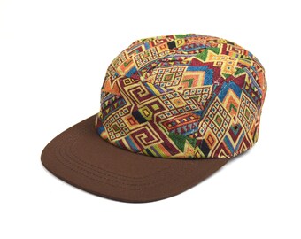 Boho 5 panel cap, Cap Ethno, Kopfbedeckung, Mütze, Kappe, five panel, Cappy, Schirmmütze Muster