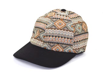Dad cap with Jacquard fabric - 6 panel baseball hat