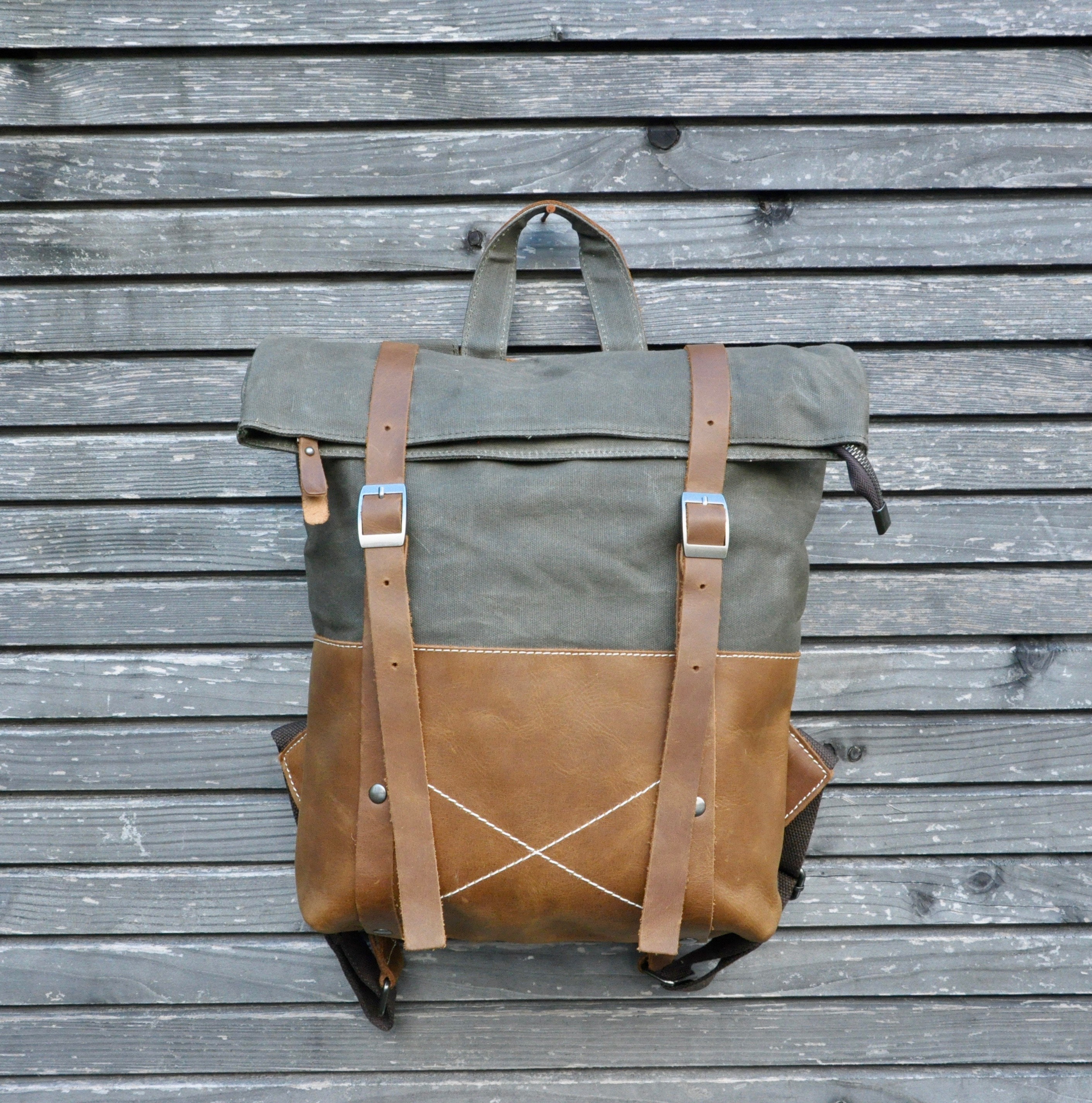 canvas backpack handbag