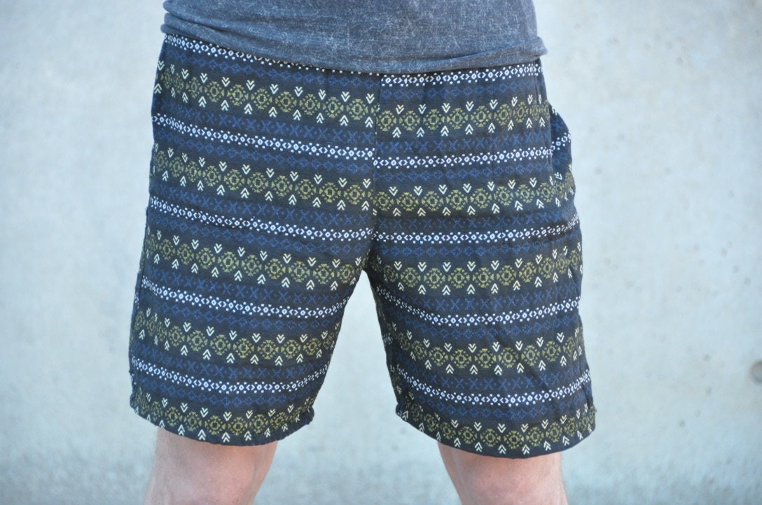 Men Shorts / boho Shorts made of cotton / tribal short trouser Etsy