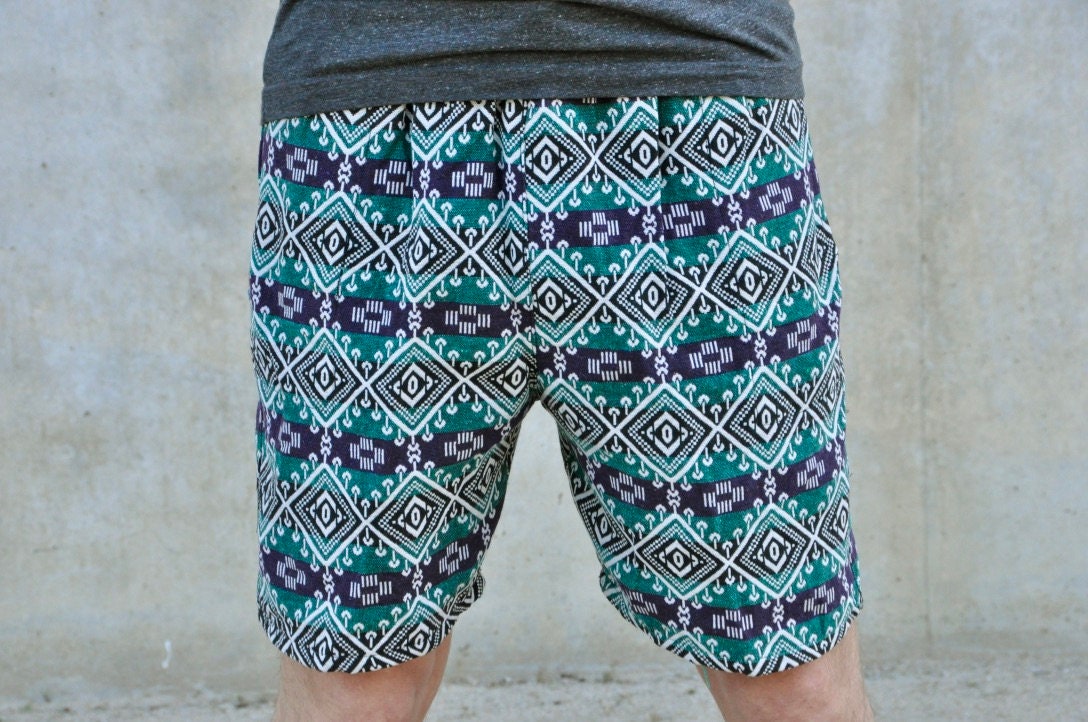 Men Shorts / Boho Shorts Made of Cotton 