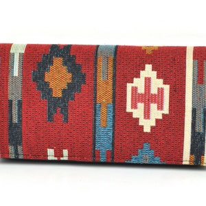 Sac à main dames en Bohostil, portefeuille avec motif ethnique, sac à main végétalien, grand sac à main en tissu, portefeuille dames