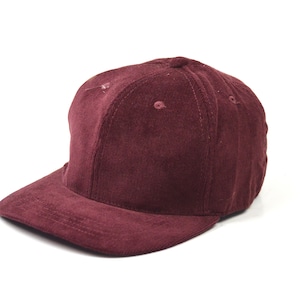 Cord snapback cap, cap wine red made of cord, peaked cap, cap, cappy, cap with pattern, hat, cap, cord cap