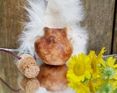 Tree Bead Bag, Shaman Bag, Hemp Bag, Wooden Bag, Vessel, Tobacco Bag, Witch, Ritual