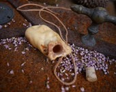 Tree Bead Bag, Shaman Bag, Hemp Bag, Wooden Bag, Vessel, Tobacco Bag, Witch, Ritual