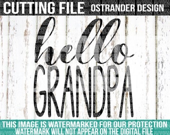 Download Hello grandpa svg | Etsy