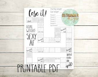 Free Printable Weight Loss Tracker Chart