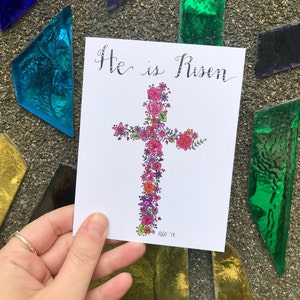 Er ist in der Tat Ostern Print Karte auferstanden
