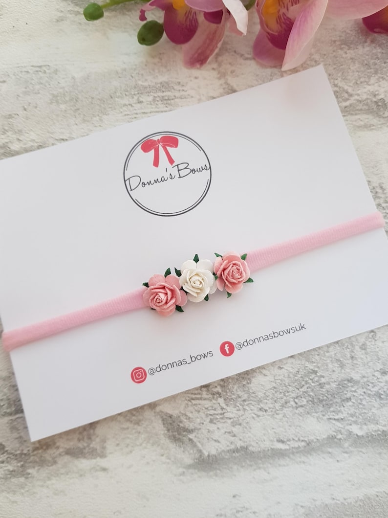 Baby headbands, newborn gift, baby girl headbands, toddler headband, toddler hairbands, new baby gift, pink hairbows, baby shower gift image 8