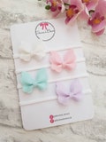 Butterfly hair bows, wool felt headbands, baby girl hairbands, toddler hair accessories, felt hair bows, newborn headbands,