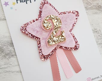 Insigne d'anniversaire, insigne d'anniversaire de filles, épingle d'anniversaire, insigne d'étoile de filles, insigne de 1er anniversaire, rosette d'anniversaire de filles, insignes d'anniversaire