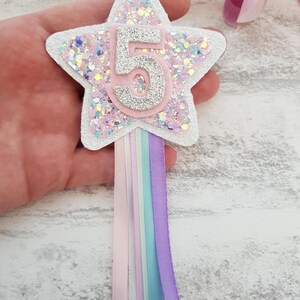 Sparkle birthday badge, girls birthday pin, girls star badge, colourful birthday badge, girls birthday rosette, rainbow birthday pin image 9
