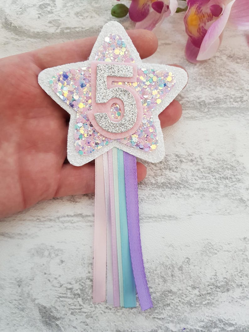 Sparkle birthday badge, girls birthday pin, girls star badge, colourful birthday badge, girls birthday rosette, rainbow birthday pin image 9