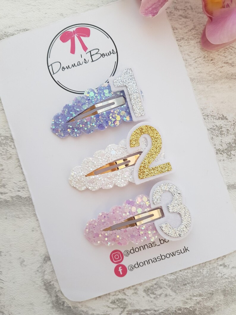 Birthday Snap Clip, Birthday Hair Slide, Birthday Hair Accessory, Hair ...