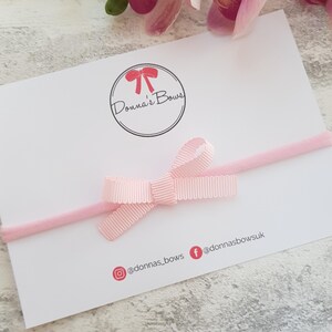 Baby headbands, newborn gift, baby girl headbands, toddler headband, toddler hairbands, new baby gift, pink hairbows, baby shower gift image 6