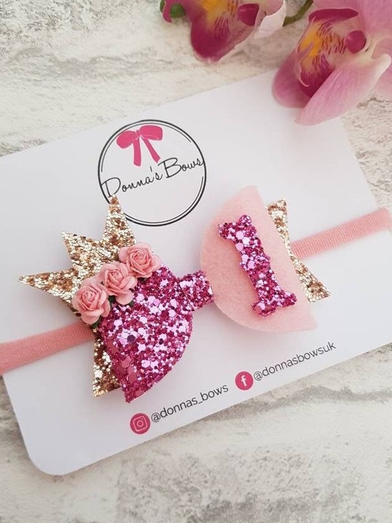 1st birthday store hair clip