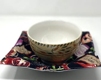 Microwave Bowl Cozy, Bowl Holder, Soup Bowl Cozy, Soup Cozy