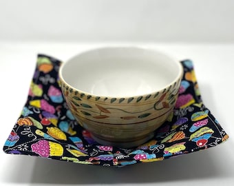 Microwave Bowl Cozy, Bowl Holder, Soup Bowl Cozy, Soup Cozy