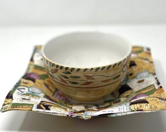Microwave Bowl Cozy, Bowl Holder, Soup Bowl Cozy, Soup Cozy