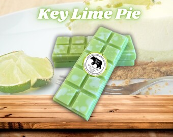 WAX MELTS: Key Lime Pie, Scented Soy Wax Snap Bar for Warmer, Bakery Scent, Home Fragrance Wax Bar, Long Lasting Wickless Candle, Gift Idea