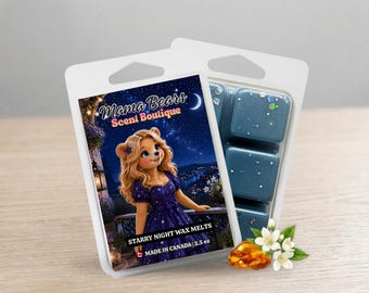 Starry Night Wax Melt: Lily Blossom, Jasmine Home Fragrance, Vanilla Musk Scent for Wax Warmers