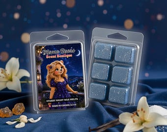Starry Night Wax Melt: Lily Blossom, Jasmine Home Fragrance, Vanilla Musk Scent for Wax Warmers