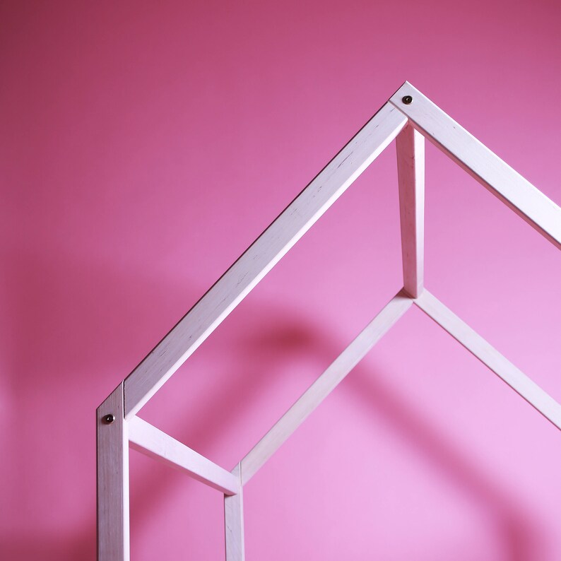 US Queen Size House Bed With Rails Kids Bunk Bed House Shape Etsy