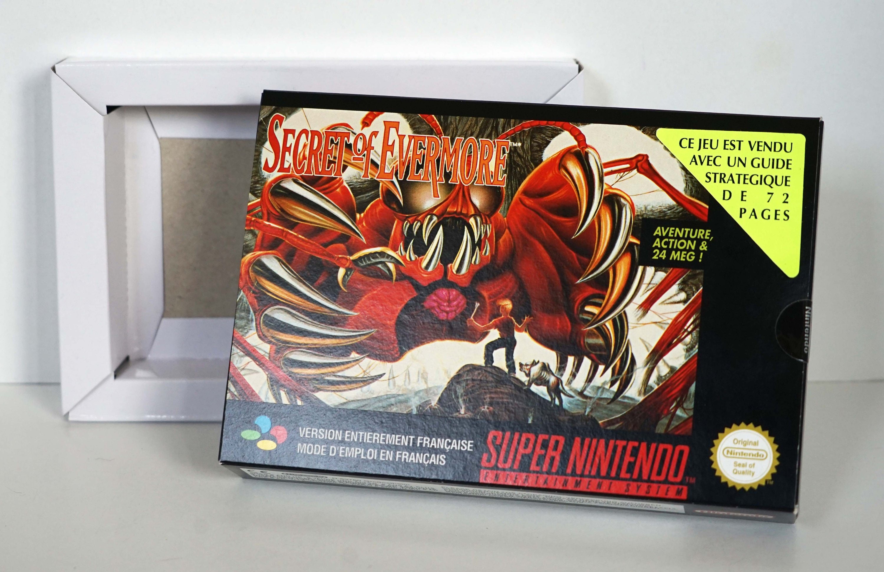 Secret of Evermore Super Nintendo SNES Box Etsy Secret of Evermore Super Nintendo SNES Box Etsy