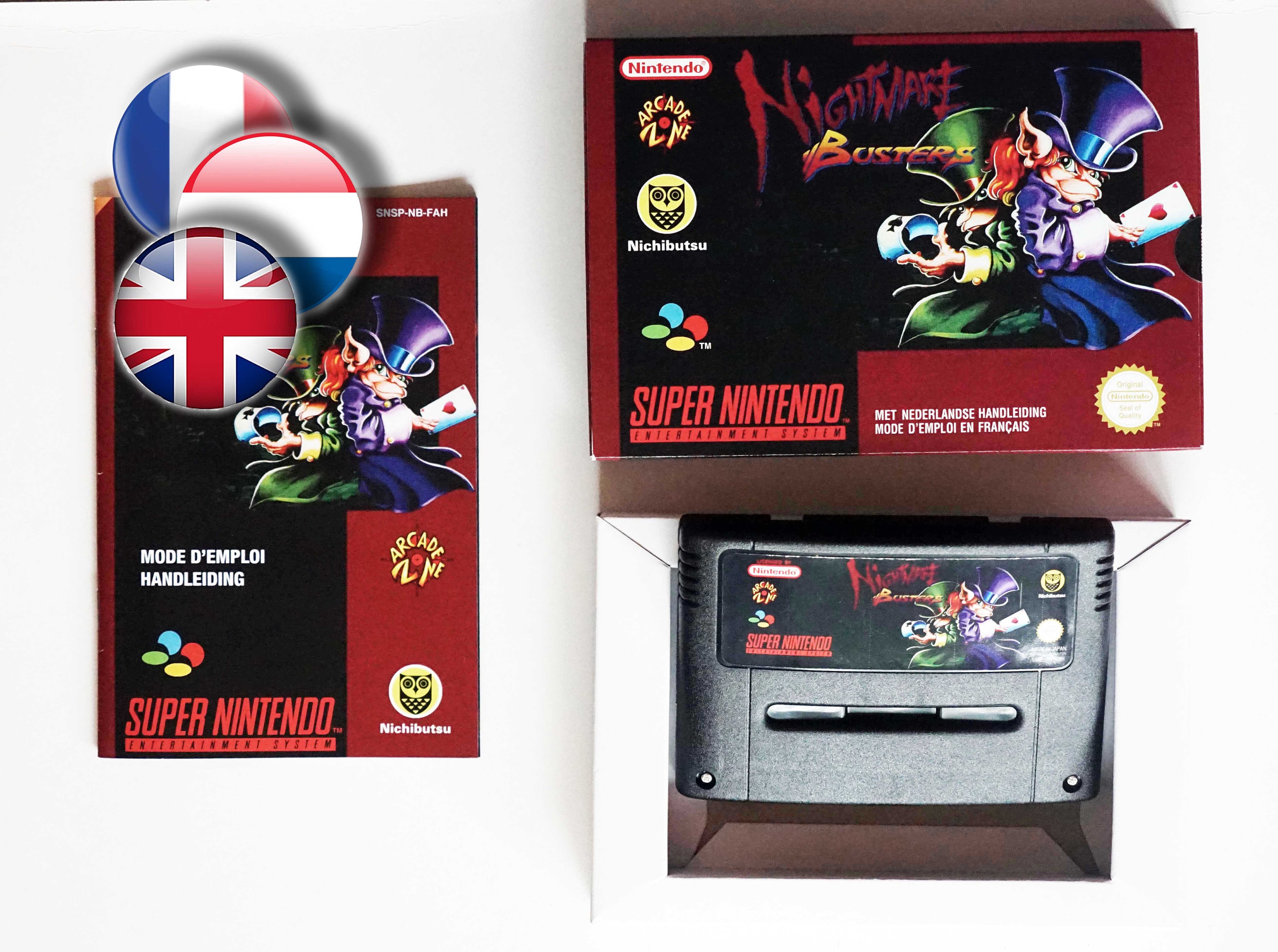 SNES ナイトメアバスターズ NIGHTMARE BUSTERS 美品（NIGHTMARE 