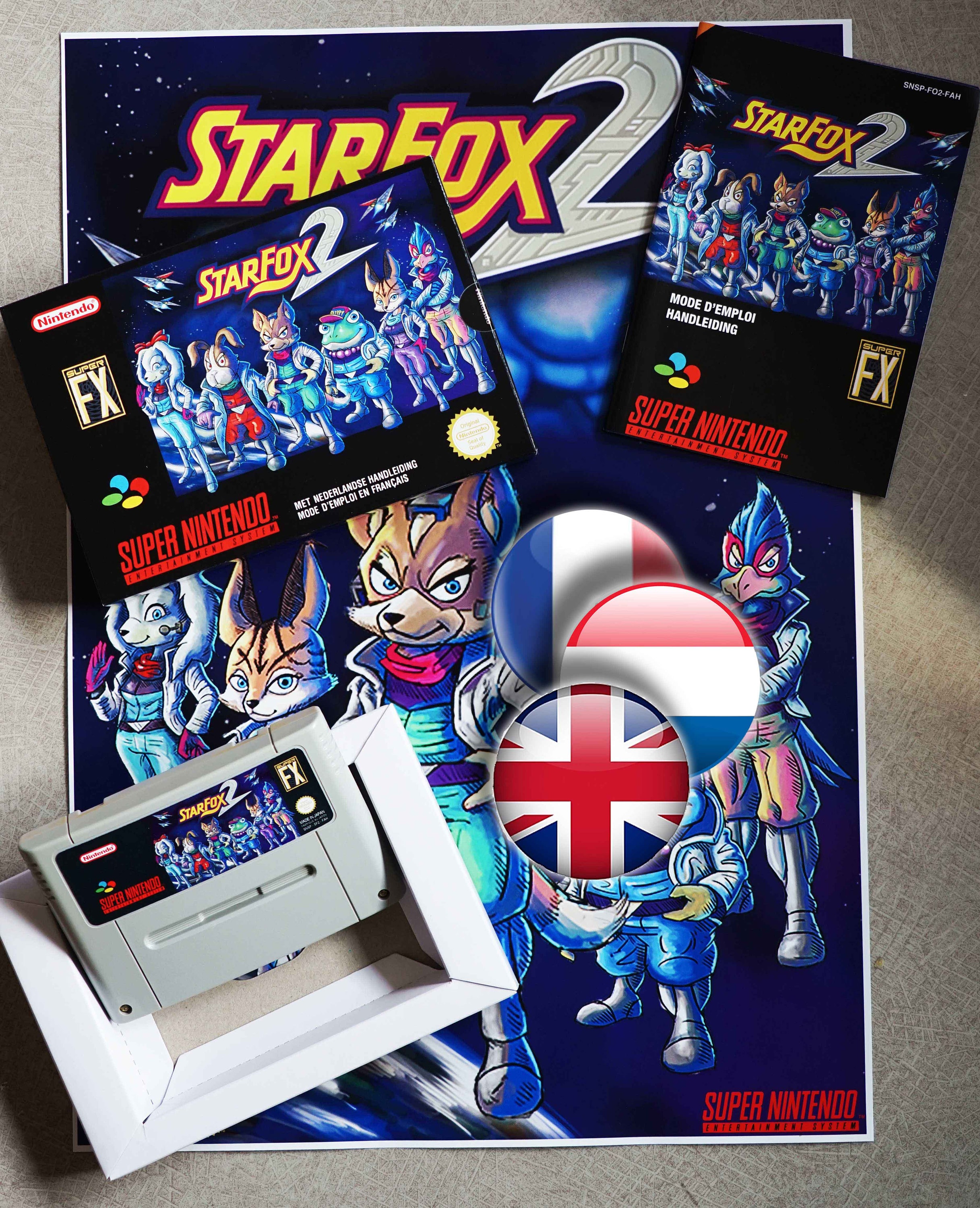 SNES Star Fox boxBox My Games! Reproduction game boxes