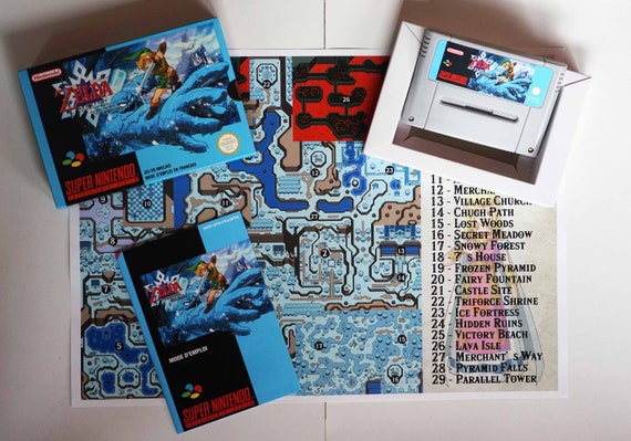 The Legend of Zelda Parallel Worlds Super Nintendo SNES Video Game -   Denmark