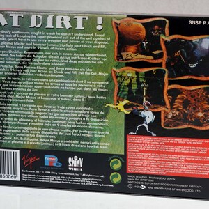 Jeu Megadrive Earthworm Jim - PAL FR - Boîte Sans Notice - 1994