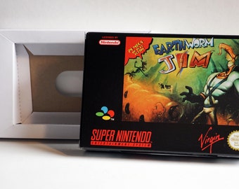 Earthworm Jim [FAH] - Super Nintendo SNES - Boîte seule