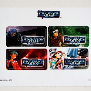 Thousand Arms Playstation 1 - Stickers