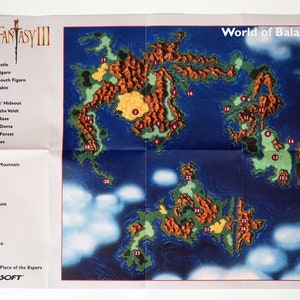 Super Nintendo SNES - Final Fantasy 3 Poster