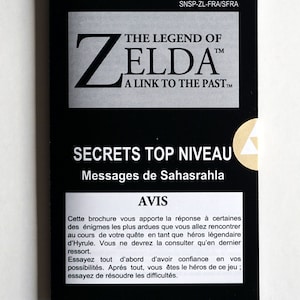Livret des secrets - Zelda A Link to the Past [SFRA]